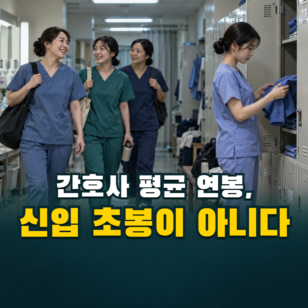 간호사 평균 연봉 5,195만 원, 신입 초봉으로 읽으면 안 되는 이유