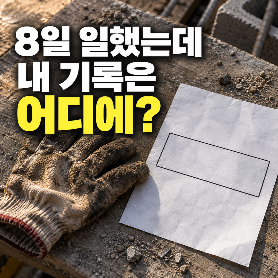 건설 일용직 국민연금 60세 미만 월 8일부터, 업체 신고가 빠지면 내 기록은 비어 있습니다