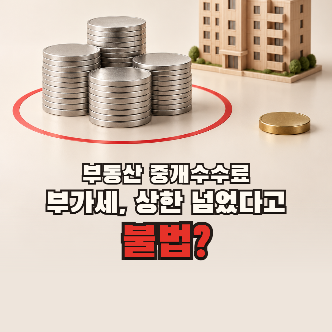 부동산 중개수수료 부가세로 상한 초과, 무조건 불법 청구는 아닙니다