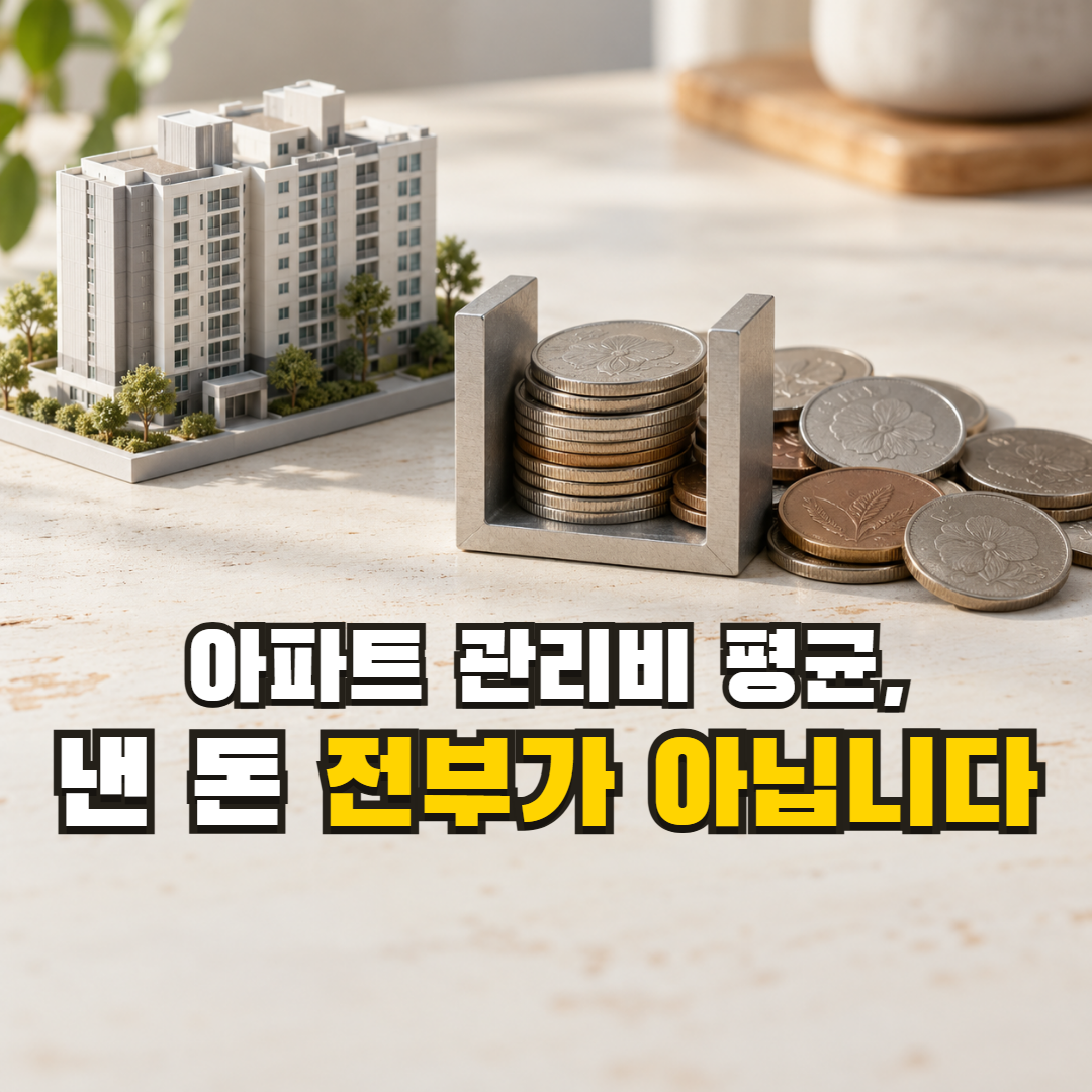 아파트 관리비 평균, 고지서 총액으로 비교하면 비싼지 알 수 없습니다