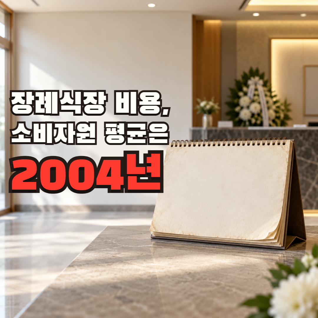 장례식장 비용 얼마 잡을까, 소비자원 평균 장묘비용은 2004년 조사입니다